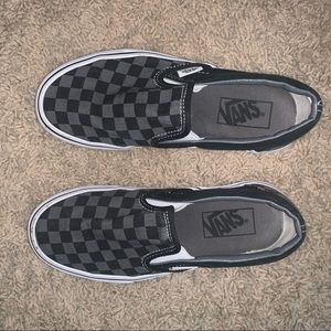 Vans slip on checkerboard shoe black/black check